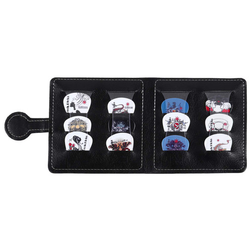Happyyami Guitar Pick Bag Ukulele Picks Storage Bag Bass Picks Bass Plectrum Guitar Pick Wallet Guitar Plectrum Bag Guitar Pick Pocket Ukulele Pick Case Supplies Leather Ballad
