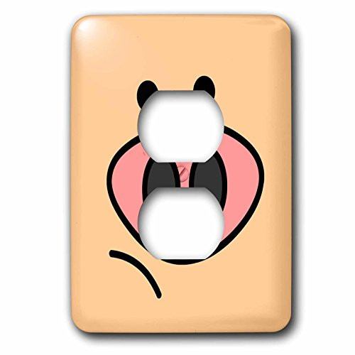 3dRose lsp_57133_6 Cute Sad Pig Face 2 Plug Outlet Cover