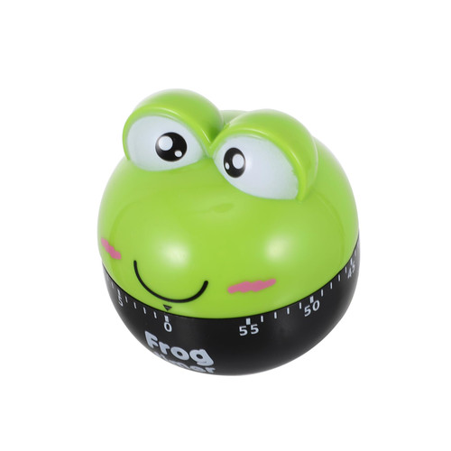 FUNOMOCYA Mechanical Timer Baking Reminder Timer Cooking Timer Animal Shape Counters Classroom Timers Mechanical Alarm Clock Frog Wind up Toy Student Cute Plastic Accessories
