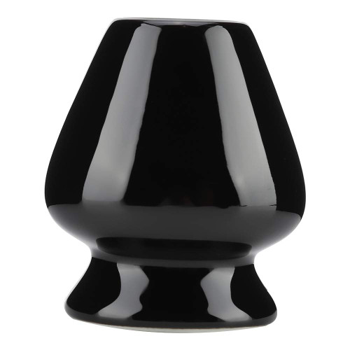 1Pc Matcha Whisk Stand, Ceramic Whisk Holder for Matcha Chasen for Tea Set, Japanese Matcha Tea Ceremoney Accessories (Black)