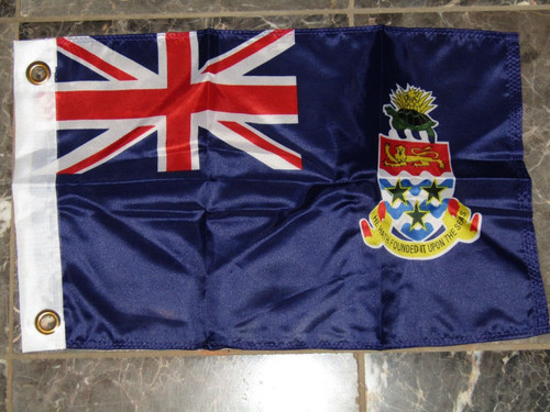 Ant Enterprises 12x18 12"x18" Country of Cayman Islands Boat Motorcycle Flag Brass Grommets
