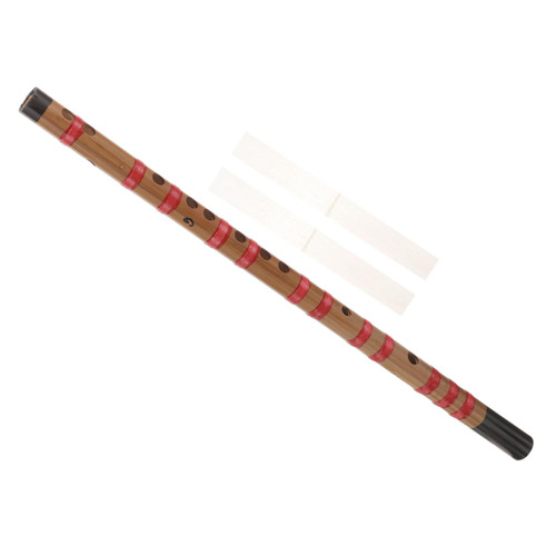 Vaguelly Bamboo Flute Beginner Flute Long Flute for Beginner Traditional Musical Instrument Flute Chinese Flute for Beginner Traditional Flute Music Instruments Student Purple Bamboo China