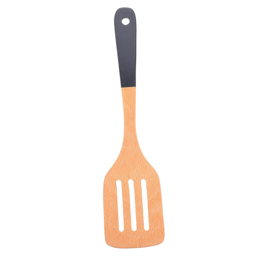 Luxshiny Beech Cooking Spatula Slotted Spatula Turner Kitchen Slotted Turner Wok Spatula Pancake Turner Spatula Wooden Turner Spatula Cake Server Spatula Eggs Frying Plastic Handle Decorate