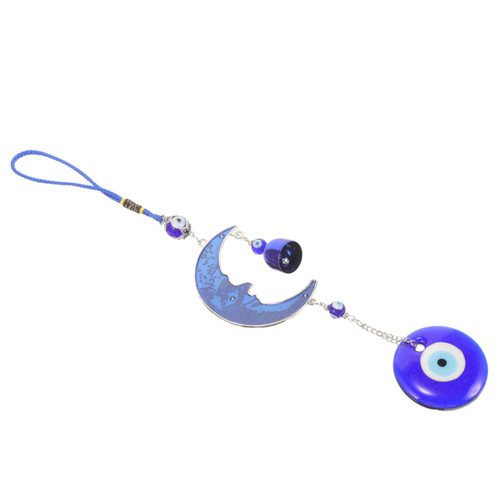 RUNROTOO Devil's Eye Charm Decor Evil Eye Good Luck Charm Turkish Nazar Amulet Blue Evil Eye Sun Moon Chimes Amulet Evil Eye Hanging Ornament Car Accessories Car Hanging Evil Eye RUNROTOO Devil's Eye Charm Decor Evil Eye Good Luck Charm Turkish Nazar Amulet Blue Evil Eye Sun Moon Chimes Amulet Evil Eye Hanging Ornament Car Accessories Car Hanging Evil Eye