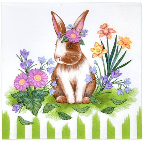 Gift Boutique 100 Easter Bunny Cocktail Beverage Napkins Disposable Paper Decorative Holiday Bunnies Rabbit with Flowers Dessert Napkin for Spring Floral Wedding Baby Shower Dinner Tableware Decor Gift Boutique 100 Easter Bunny Cocktail Beverage Napkins Disposable Paper Decorative Holiday Bunnies Rabbit with Flowers Dessert Napkin for Spring Floral Wedding Baby Shower Dinner Tableware Decor
