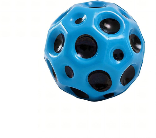 Aimery Space Balls Extreme Cool Pop Bouncing SpaceBall Rubber Bounce Ball Sensory Ball,Meteor Space Ball Sport Training Ball for Indoor Outdoor Play (Blue)
