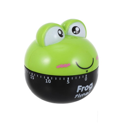 RUNROTOO Mechanical Timer Chef Timer Cute Cooking Timer Frogs Alarm Counters Cute Alarm Counters Cartoon Kitchen Timer Animal Wind up Timer Countdown Timer Plastic Student Timing