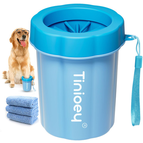 Dog Paw Cleaner for Medium Dogs (with 3 Absorbent Towels), Dog Paw Washer, Paw Buddy Muddy Paw Cleaner, Pet Foot Cleaner (Medium, Blue) Dog Paw Cleaner for Medium Dogs (with 3 Absorbent Towels), Dog Paw Washer, Paw Buddy Muddy Paw Cleaner, Pet Foot Cleaner (Medium, Blue)
