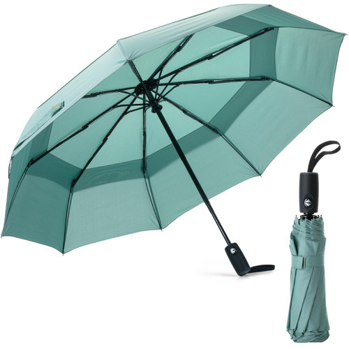 Mr. Pen- Windproof Travel Umbrella, Green, Automatic Umbrellas for Rain, Compact Umbrella, Travel Umbrella Compact, Umbrella Windproof Umbrella, Umbrellas for Rain Windproof, Portable Umbrella