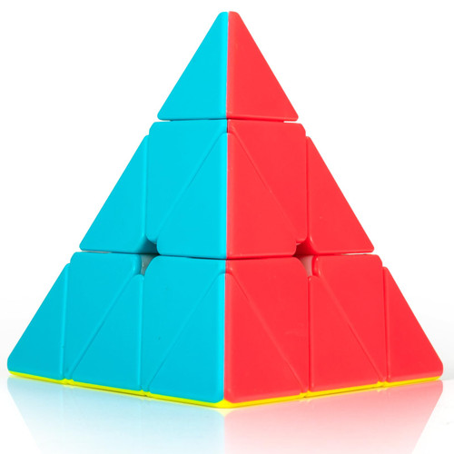 Speed Cube Pyramid,Jurnwey 3x3x3 Stickerless Frosted Triangle Puzzle Magic Cube Speed Cube Pyramid,Jurnwey 3x3x3 Stickerless Frosted Triangle Puzzle Magic Cube