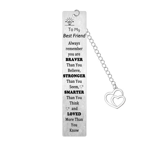 Best Friend Bookmark Gifts Friend Gifts Form Friends Best Friendship Gifts for Women Birthday Graduation Leaving Friend Gift You are Braver Than You Believe (Friend Bookmark) Best Friend Bookmark Gifts Friend Gifts Form Friends Best Friendship Gifts for Women Birthday Graduation Leaving Friend Gift You are Braver Than You Believe (Friend Bookmark)