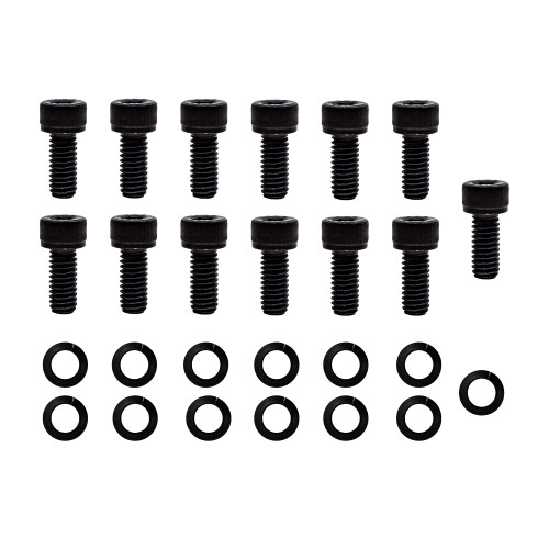 Compatible/Replacement for Chevy/GM Turbo TH-350/TH-400 Transmission PAN Bolt KIT (13 PCS) - Black
