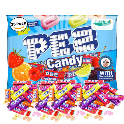 FabQual's Bundle - PEZ 11oz Variety Bag Assorted Pez Candy Refill, Variety Pez Refills Fruit Chews Candy Fruit Candy Bulk Mix Pez Candy Bulk Pez Candy Chews Pez Candies Bulk Vintage Candy Pez Bulk FabQual's Bundle - PEZ 11oz Variety Bag Assorted Pez Candy Refill, Variety Pez Refills Fruit Chews Candy Fruit Candy Bulk Mix Pez Candy Bulk Pez Candy Chews Pez Candies Bulk Vintage Candy Pez Bulk