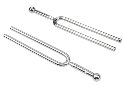 TUOREN 2 Pcs Tuning Fork Set Key of A 440Hz / C 523Hz Tuning Fork for Violin Guitar Piano Tuner Musical Instruments Device
