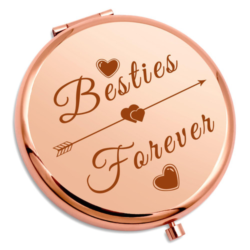 Bestie Friend Gifts Compact Mirror Gifts for Women Compact Makeup Mirror Soul Sister Birthday Gifts Bestie Friendship Gifts Bff Gifts Thank You Gift Christmas Graduation Gift Folding Makeup Mirror