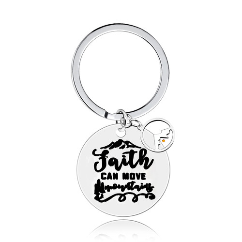 Uloveido Faith Can Move Mountains Keychain Round Mountain Mustard Seed Inspirational Christian Keyring Stainless Y2255 (Round Mountain) Uloveido Faith Can Move Mountains Keychain Round Mountain Mustard Seed Inspirational Christian Keyring Stainless Y2255 (Round Mountain)