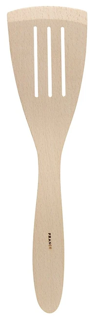 HIC Harold Import Co. HIC French Beechwood Slotted Spatula, Green-Seal Certified, 12-Inches