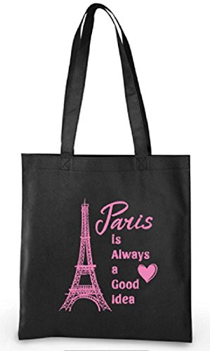 Paris Party Favors Eiffel Tower Theme Tote Bags for Girls Birthday 6 Total