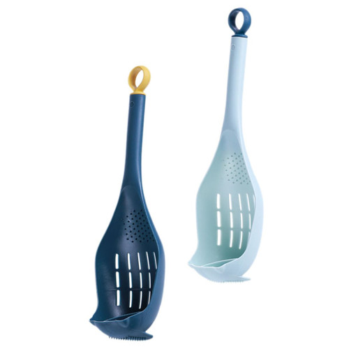 PRETYZOOM 2pcs Kitchen Colander Rice Colander Strainer Ladle Strainer Filter Spoon Strainer Spoon Drainer for Cooking Sieves and Strainers for Cooking Pasta Multifunction Plastic