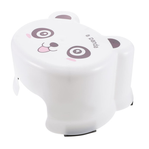 Cartoon Plastic Stool Toilet Step Stool for Kids Toddlers Stool Kids Stools for Bathroom Potty Steps for Toddler Cartoon Stool Thicken Foot Stool Care Plastic Plates Baby White