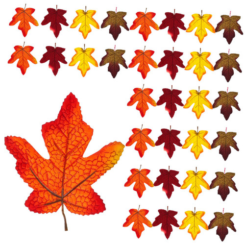 Ciieeo 32pcs Simulated Maple Leaf Fall Leaves for Crafts Fall Foliage Stems Artificial Fall Leaves Harvest Leaf Decor Faux Autumn Leaves Fall Garland Leaves Manual Silk Flower Fake Leaves Ciieeo 32pcs Simulated Maple Leaf Fall Leaves for Crafts Fall Foliage Stems Artificial Fall Leaves Harvest Leaf Decor Faux Autumn Leaves Fall Garland Leaves Manual Silk Flower Fake Leaves