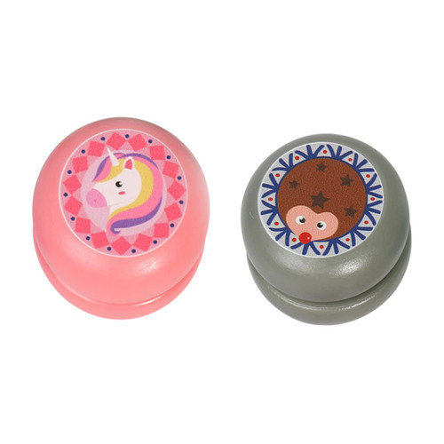 Vaguelly 2pcs Kids Toys Yoyo Toys Beginner Responsive Yoyo Professional Yoyo Toys for Kids Learning Yoyo Boys Toy Girl Toy Yoyo Professional Adult Ball - Yoyos Early Cartoon Wooden Child