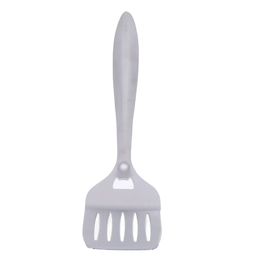 Slotted Turner,Glossy High,Stainless Steel Turners Stainless Steel Frying Spatula Hardness Rustproof Stainless Steel Cooking Utensil for Kitchen