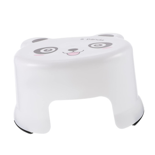 SEWOART Cartoon Plastic Stool Kids Step Stools for Plastic Foot Stool Toilet Potty Training Step Stool Foot Rest Stool Toilet Stools Stool for Kids Round Toddler Bedpan White