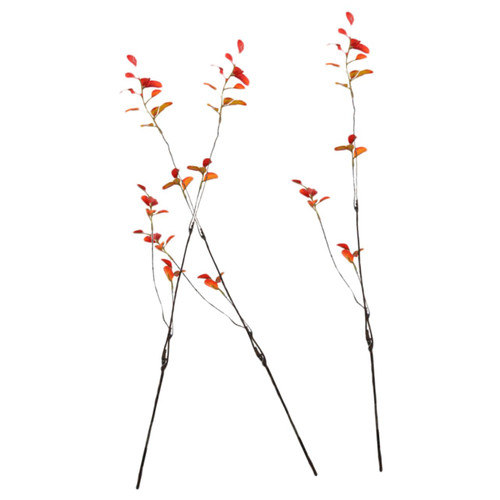 Ciieeo 3pcs Simulated Twigs Fake Leaves Stems Realistic Greenery Stems Christmas Leaf Branch Wedding Plant Stems Leaf Decor Christmas Decor Fall Leaves Delicate 57c Withered Vine Plastic
