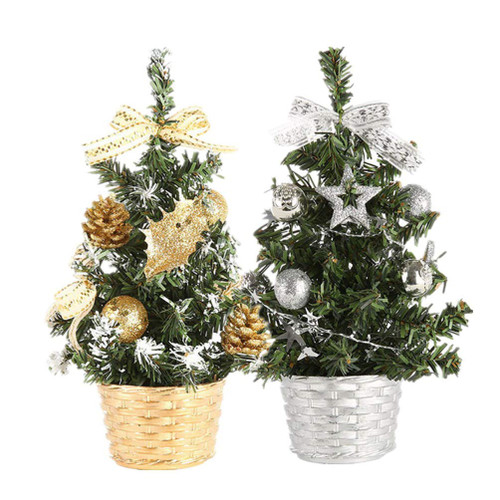 2pcs Mini Desk Christmas Tree Decoration Mini Xmas Tree Christmas Table Decoration Sisal Tree Mini Artificial Christmas Tree Tabletop Xmas Tree Christmas Decor Mini Tree