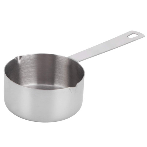 Baking Measuring Spoon 304 Stainless Steel Measuring Cup Scoop with Scales Kitchen Supplies (1/3cup80ml)