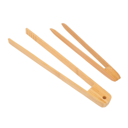 TIDTALEO 2pcs Bamboo Food Clip Fruit Tongs Mini Bbq Grill Heat-resistance Bbq Tong Wooden Kitchen Tongs Toast Tongs Small Tongs Bread Tong Wooden Tong Ice Tongs Salad Tongs Buffet
