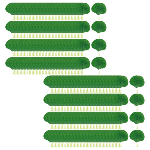 HEVSTIL 400 PCS Pieces Eucalyptus Leaves Artificial Eucalyptus Petals Fake Leaves Bulk Eucalyptus Leaves for Weeding, DIY Wreath Garden Cake Table Decor Green