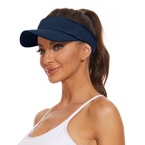 Zando Sun Visors for Women Sun Hat Womens Visor Hats for Women Men Adjustable Sports Visor Unisex Tennis Cap for Women UV Protection Hat Cotton Golf Visor for Men Navy Blue Visor Hat Zando Sun Visors for Women Sun Hat Womens Visor Hats for Women Men Adjustable Sports Visor Unisex Tennis Cap for Women UV Protection Hat Cotton Golf Visor for Men Navy Blue Visor Hat