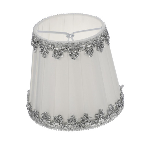 Holibanna 1pc Fabric Lampshade Pendant Lamp Shade Candle Chandelier Lamp Shade Flower Lamp Pleat Light Cover Fabric Lamp Shade Transitional Lampshade Wall Natural Hardware Cloth Cover White