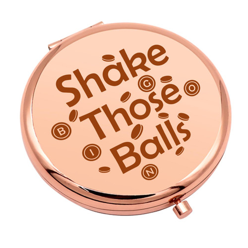 Bingo Game Gift Lucky Bingo Compact Mirror Bingo Lover Gifts Bingo Gambler Gift Bingo Gift for Women Bingo Player Gift Folding Makeup Mirror Gambler Birthday Gift Retirement Gifts for Her