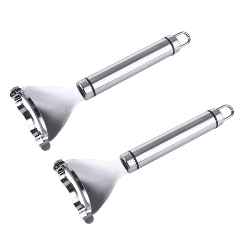 Pokinge 2pcs Corn Peeler,Stainless Steel Corn Sheller,Corns Stripper Corn Cob Remover,Fruit Vegetable Easy Peeling Tool,Kernel Cutter for Kitchen