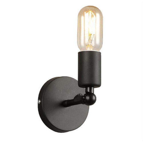 Black Iron Wall Sconce Lighting?Industrial Edison Retro Style Rustic Antique Wall Mount Lamp,for Loft Home Kitchen Cafe,Wall Light Fixture,Decorative Fixtures Lighting (Bulbs not Included),1 Pack
