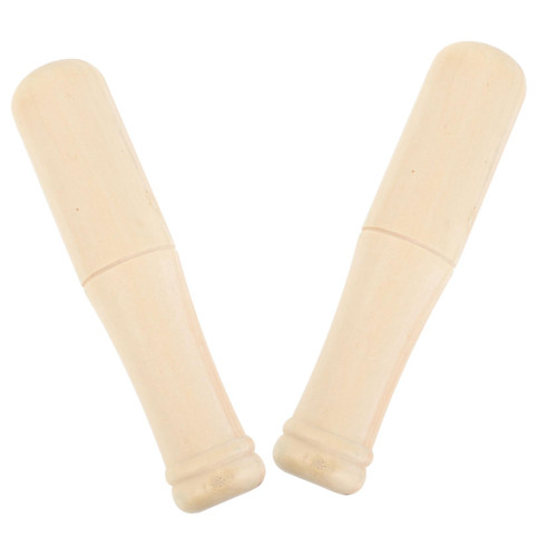 WOFASHPURET 2pcs Garlic Grinder Pestle Chinese Medicine Grinder Garlic Pestle Practical Pill Masher Kitchen Wood Pestle Pill Pestle Manual Grinding Rods Food Masher Pestle Stick Grinder Wooden