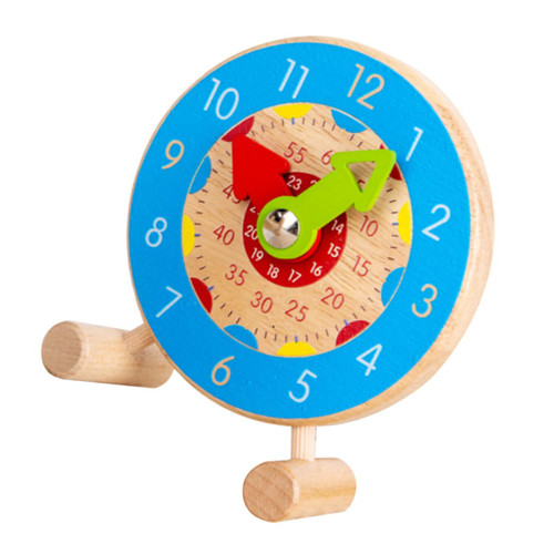 PRETYZOOM Teaching Clock Mini Toys for Kids Clock Educational Woody Toy Puzzle Toys Clock Plaything Preschool Puzzles Learning Clock Mini Clock Digital Clock Wooden Number Child