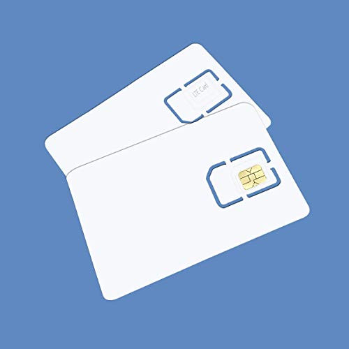 Blank SIM USIM Card 4G LTE WCDMA GSM Nano Micro SIM Card 2FF 3FF 4FF Writable Programmable for Telecom Operator (10 Pcs)