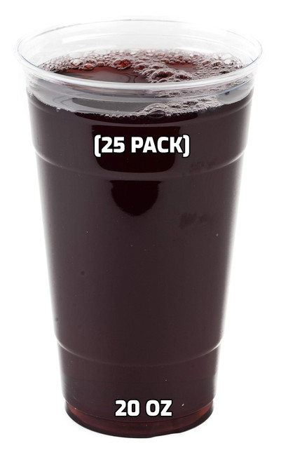 Clear Plastic Disposable Pet Cups | 20 oz Cups, 25 Pack | Crystal Clear PET Cup | Cold Smoothie | Iced Coffee Go Cups | Ideal for Coffee, Parfait, Juice, Soda, Cocktail, Party Cups (20oz, 25 count) Clear Plastic Disposable Pet Cups | 20 oz Cups, 25 Pack | Crystal Clear PET Cup | Cold Smoothie | Iced Coffee Go Cups | Ideal for Coffee, Parfait, Juice, Soda, Cocktail, Party Cups (20oz, 25 count)