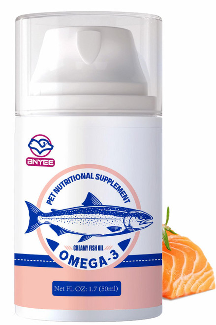 Wild Salmon Fish Oil for Small Dogs & Cats -3X Omega 3 Skin & Coat Support - Concentrated Emulsified Food Supplement for Pets - Natural EPA + DHA Fatty Acids for Joint Function, Immune & Heart Health