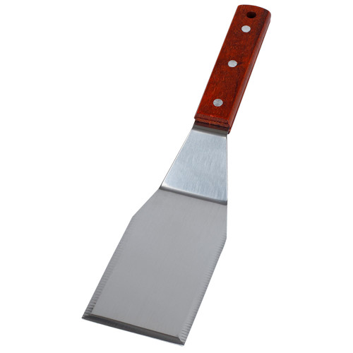 Eggssentials Griddle Spatula Stainless Steel Grill Spatula Turner for Burgers, Cookies and Pancakes with Wooden Handle.