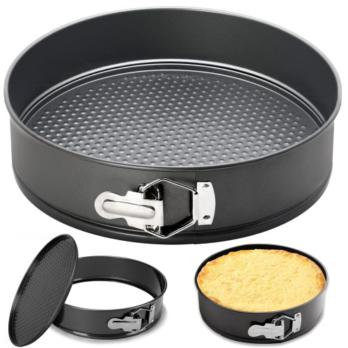 Yetthpowr 7 Inch Springform Pan Round Non Stick Cheesecake Pan Durable Baking Cake Pans with Removable Bottom Cake Molds for Baking