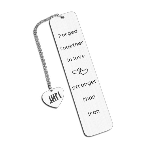 6 Year Anniversary Bookmark Gifts for Him Her, Iron Anniversary for Him Her Husband Wife 6th Wedding Anniversary Women Men Boyfriend Girlfriend Couples Happy Anniversary Christmas Valentines Gifts 6 Year Anniversary Bookmark Gifts for Him Her, Iron Anniversary for Him Her Husband Wife 6th Wedding Anniversary Women Men Boyfriend Girlfriend Couples Happy Anniversary Christmas Valentines Gifts
