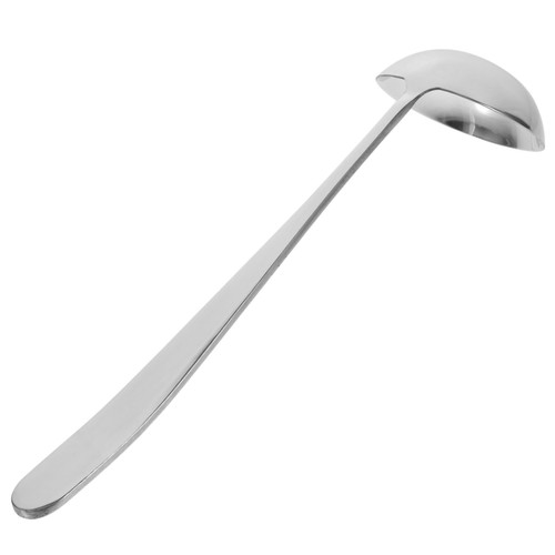 TIDTALEO Spoon Metal Ladle Metal Soup Ladle Oil Separating Ladle Soup Scoop Deep Soup Ladle Kitchen Water Ladle Deep Ladle Sauce Ladle Wok Stainless Steel Small Tools Lengthen