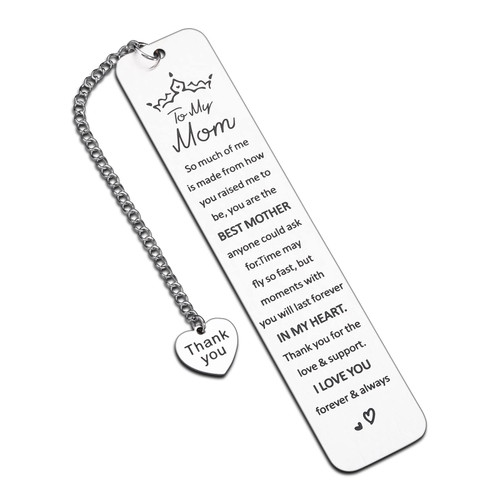 Mothers Day Gifts for Mom Bookmark Mom Gifts from Daughter Son Easter Birthday Gifts for Mom Bonus Mom Step Mom Elderly Mother Best Mom Ever Gift Valentines Christmas Gifts for Mom Who Has Everything
