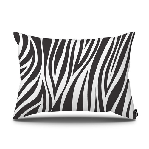 Yekiua White Black Zebra Stripes Throw Pillow Case Beauty Nature Africa Animal Stripe Pillow Covers Decorative Pillow Cover 26" X 20" Standard Size Single Side Print