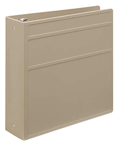 Carstens 3- Inch Heavy Duty 3-Ring Binder - Side Opening, Sand